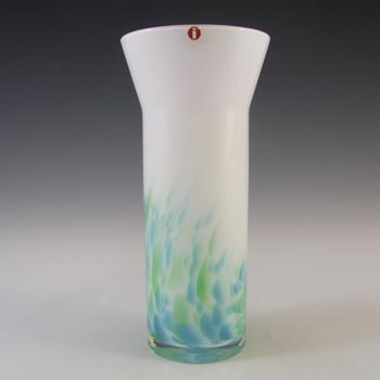 LABELLED Iittala Glass Akvarelli Vase by Mikko Karppanen