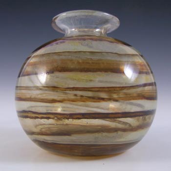 Isle of Wight Studio Tortoiseshell Glass Globe Vase by Michael Harris