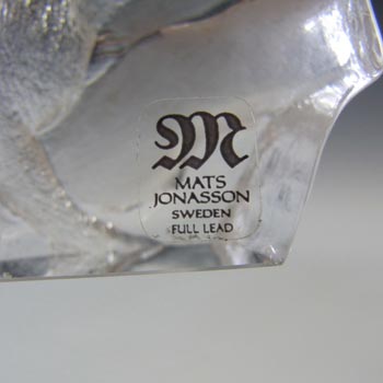 Mats Jonasson #88126 Glass Otter Paperweight - Signed