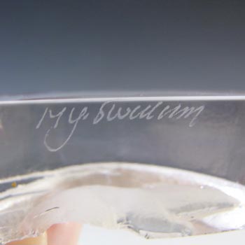 Mats Jonasson Swedish Glass Mouse Paperweight - Boxed