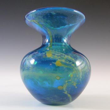 (image for) Mdina 'Blue Summer' Maltese Vintage Glass Vase