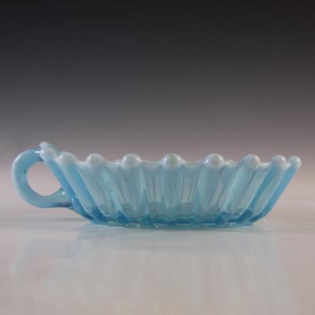 Davidson Antique Blue Pearline Glass 'Brideshead' Bowl