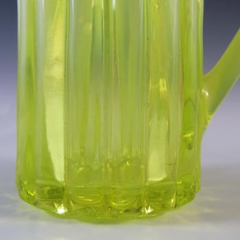 Davidson Primrose Pearline Uranium Glass 'Helen Louise' Creamer