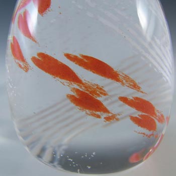 MARKED Caithness Vintage Glass "Love, All My Heart" Paperweight