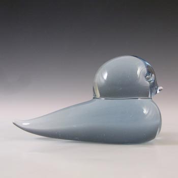 Reijmyre Swedish Vintage Blue Glass Bird Sculpture