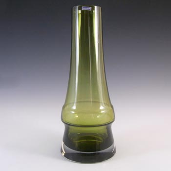 Riihimaki 'Piippu' Riihimaen Aimo Okkolin Glass Vase - Labelled