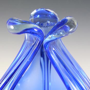 Cristallo Venezia CCC Murano Blue Sommerso Glass Bowl
