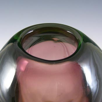 Arte Nuova Pustetto & Zanetti Murano Sommerso Uranium Glass Vase