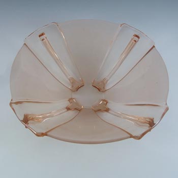 Stölzle #19251 Czech Art Deco 1930's Pink Glass Bowl