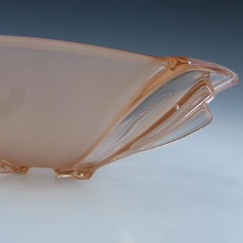 Stölzle #19251 Czech Art Deco 1930's Pink Glass Bowl