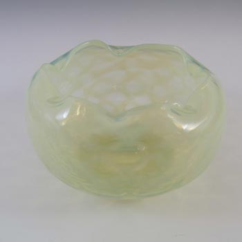 Victorian Antique Vaseline/Uranium Opalescent Glass Bowl