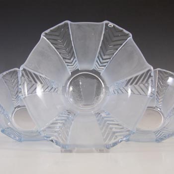 Walther & Söhne Set of 4 Art Deco Blue Glass 'Athene' Bowls
