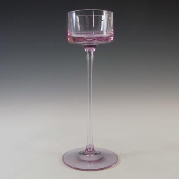 Wedgwood Vintage Brancaster Pink Glass 8" Candlestick RSW15/2