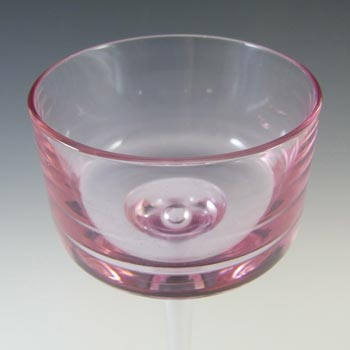 Wedgwood Vintage Brancaster Pink Glass 11" Candlestick RSW15/3
