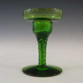 Wedgwood/Stennett-Willson Green Glass Helix Candlestick RSW601/1