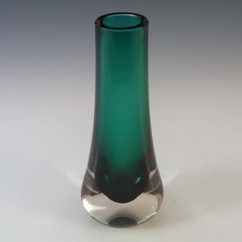 Whitefriars #9571 Baxter Green Glass Teardrop Vase