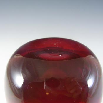 Whitefriars #9647 Baxter Ruby Red Glass Bud Vase