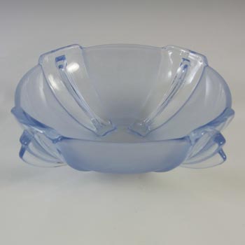 Stölzle #19250 Vintage Czech Art Deco Blue Glass Bowl