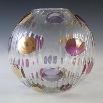Borske Sklo Czech Glass \'Nemo\' Globe Vase by Max Kannegiesser