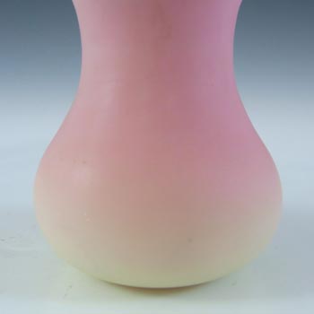Thomas Webb Victorian Burmese Uranium Satin Glass Vase