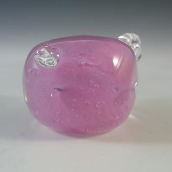 BOXED Caithness Crystal Pink Glass Piglet Paperweight