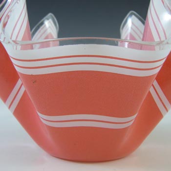 Chance Brothers Red Glass 'Bandel-2' Retro Handkerchief Vase