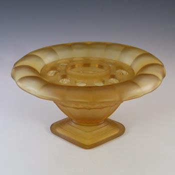 Ankerglas Bernsdorf Art Deco Amber Glass 'Rosalind' Vase
