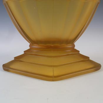 Ankerglas Bernsdorf Art Deco Amber Glass 'Rosalind' Vase
