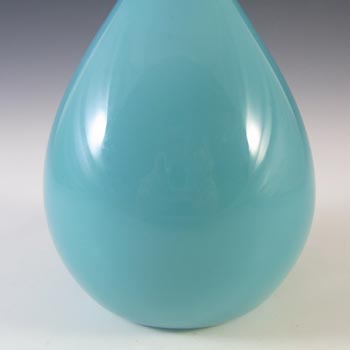 Elme Swedish / Scandinavian Vintage Blue Cased Glass Vase