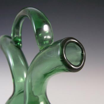 Empoli Verde Italian Green Glass Vase / Vinegar & Oil Dispenser