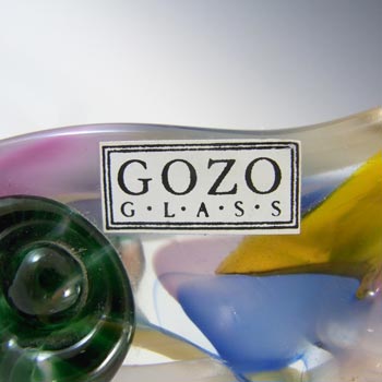LABELLED Gozo Maltese Vintage Glass Fish Sculpture
