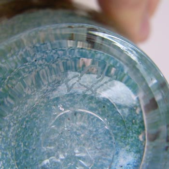SIGNED & LABELLED Hammar Glashytta Blue & White Glass Bowl