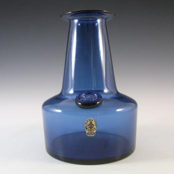 Kastrup/Holmegaard Blue Glass Capri Vase - Jacob Bang