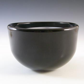 Holmegaard Palet Black Cased Glass Bowl by Michael Bang