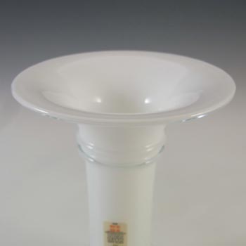 Holmegaard Michael Bang White Opal Glass "MB Series" Candlestick