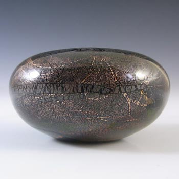 (image for) Isle of Wight Studio / Harris 'Azurene Black' Glass Squat Vase