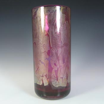 Isle of Wight Studio 'Azurene Pink' Glass Vase - Marked