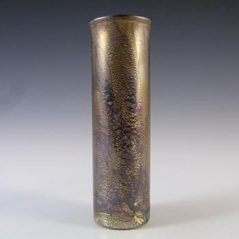 Isle of Wight Studio / Harris 'Azurene Black' Glass Cylinder Vase