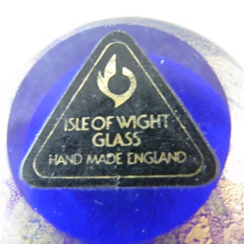 Isle of Wight Studio / Harris 'Azurene Blue' Glass Pear