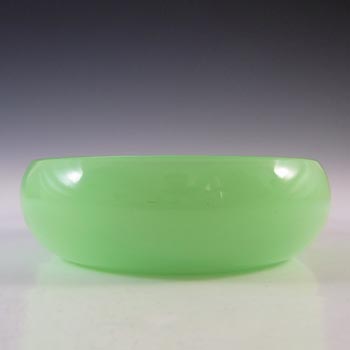 Jobling #1054 Art Deco Uranium Jade Green Glass Bowl