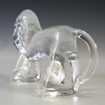 Kosta Boda Glass Lion Sculpture - Zoo Series by Bertil Vallien