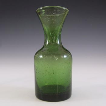 SIGNED Kosta Boda Bubbly Green Glass Vase Erik Hoglund #H525
