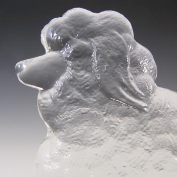 Kosta Boda Glass Poodle Sculpture Bertil Vallien Kennel Series