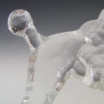 Kosta Boda Glass Poodle Sculpture Bertil Vallien Kennel Series