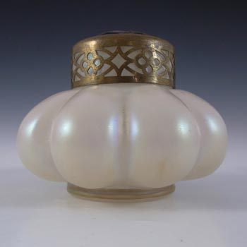 Kralik Art Nouveau Iridescent Mother-of-Pearl Glass Posy Vase