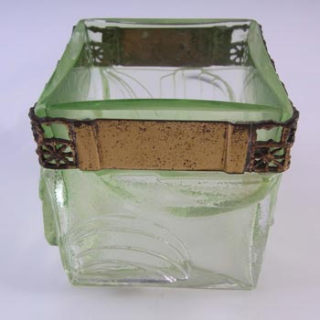 SIGNED Kumela Finnish Green Glass Vase by Pentti Sarpaneva