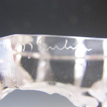 Mats Jonasson #88113 Glass Penguin Paperweight - Signed +Label
