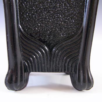 Sowerby Victorian Black Milk Glass Vitro-Porcelain Spill Vase