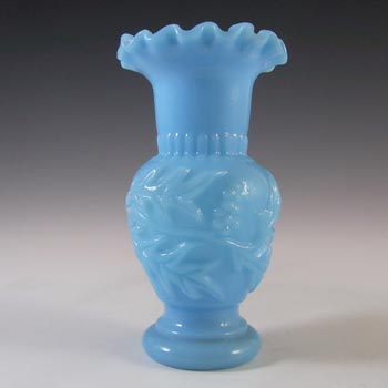 Portieux/Vallérysthal Victorian Blue Milk Glass Vase