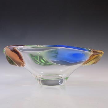 Mstisov LARGE Czech Glass Rhapsody Bowl by Frantisek Zemek
